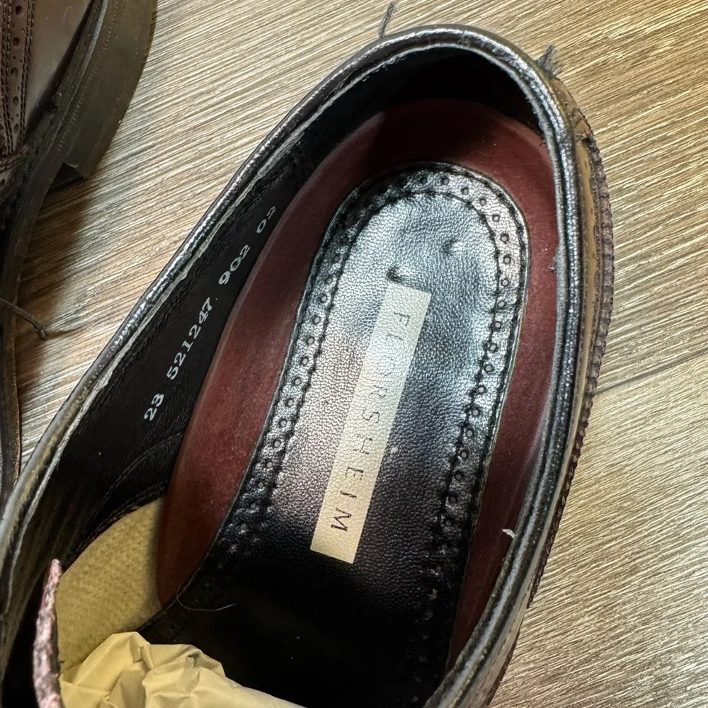Florsheim Men's Oxford Brogues - Deep Burgundy size 8.5 (s251)